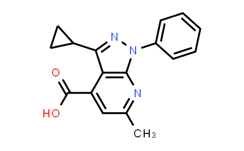 3-Cyclopropyl-6-methyl-1-phenyl-pyrazolo[3,4-b]pyridine-4-carboxylic acid