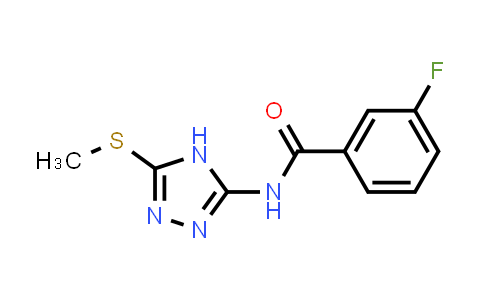3-Fluoro-N-(5-methylsulfanyl-4H-[1,2,4]triazol-3-yl)-benzamide