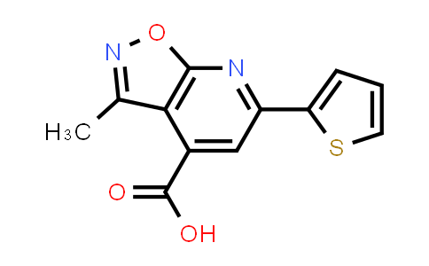 3-Methyl-6-(2-thienyl)isoxazolo[5,4-b]pyridine-4-carboxylic acid