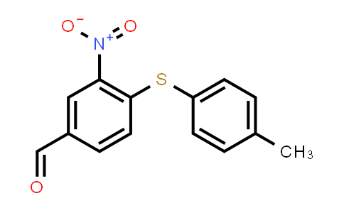 3-Nitro-4-(p-tolylsulfanyl)benzaldehyde