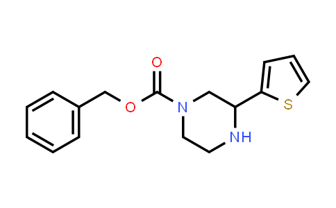 3-Thiophen-2-yl-piperazine-1-carboxylic acid benzyl ester