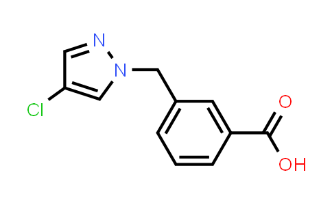3-[(4-Chloro-1H-pyrazol-1-yl)methyl]benzoic acid