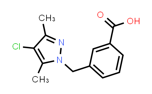 3-[(4-Chloro-3,5-dimethyl-1H-pyrazol-1-yl)methyl]benzoic acid