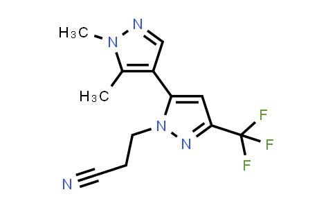 3-[5-(1,5-dimethylpyrazol-4-yl)-3-(trifluoromethyl)pyrazol-1-yl]propanenitrile