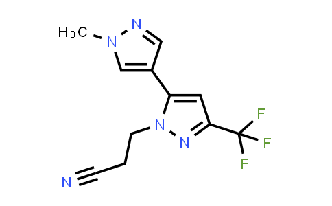 3-[5-(1-methylpyrazol-4-yl)-3-(trifluoromethyl)pyrazol-1-yl]propanenitrile