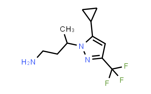 3-[5-cyclopropyl-3-(trifluoromethyl)pyrazol-1-yl]butan-1-amine