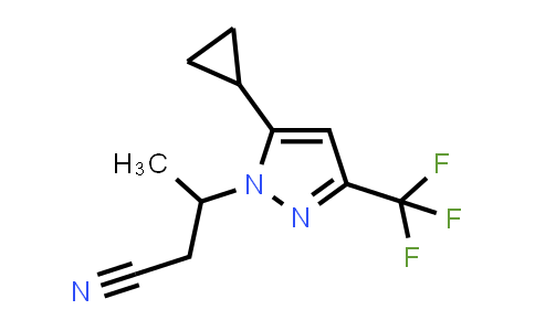 3-[5-cyclopropyl-3-(trifluoromethyl)pyrazol-1-yl]butanenitrile