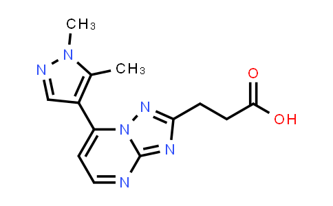 3-[7-(1,5-Dimethylpyrazol-4-yl)-[1,2,4]triazolo[1,5-a]pyrimidin-2-yl]propanoic acid