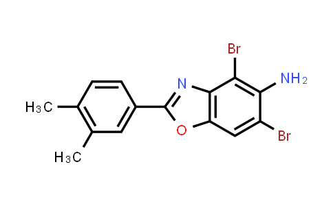 4,6-dibromo-2-(3,4-dimethylphenyl)-1,3-benzoxazol-5-amine