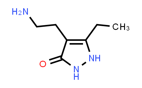 4-(2-Aminoethyl)-5-ethyl-1,2-dihydropyrazol-3-one