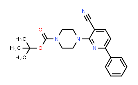 4-(3-Cyano-6-phenyl-pyridin-2-yl)-piperazine-1-carboxylic acid tert-butyl ester
