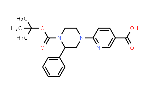 4-(5-Carboxy-pyridin-2-yl)-2-phenyl-piperazine-1-carboxylic acid tert-butyl ester
