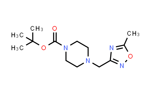 4-(5-Methyl-[1,2,4]oxadiazol-3-ylmethyl)-piperazine-1-carboxylic acid tert-butyl ester
