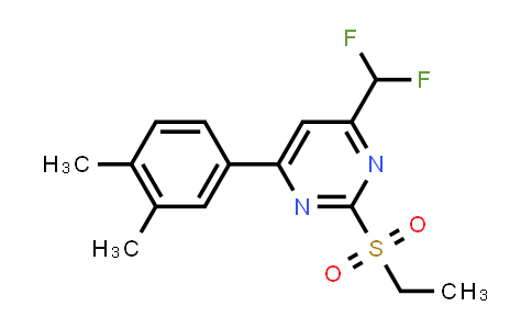 4-(difluoromethyl)-6-(3,4-dimethylphenyl)-2-ethylsulfonyl-pyrimidine