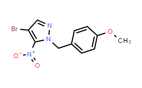 4-bromo-1-[(4-methoxyphenyl)methyl]-5-nitro-pyrazole