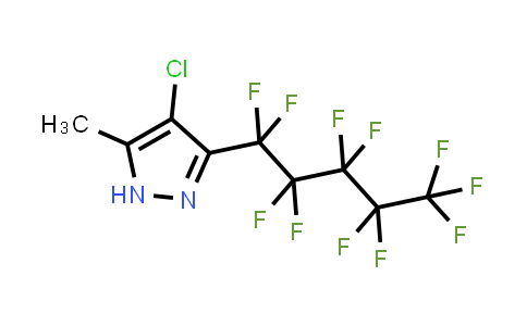 4-chloro-5-methyl-3-(1,1,2,2,3,3,4,4,5,5,5-undecafluoropentyl)-1H-pyrazole