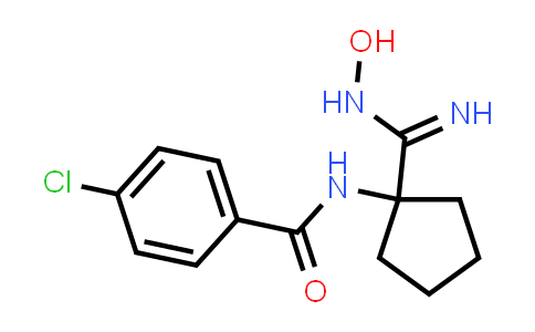 4-Chloro-N-[1-(N-hydroxycarbamimidoyl)-cyclopentyl]benzamide