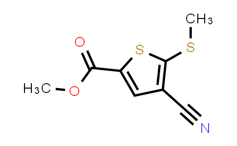 4-Cyano-5-methylsulfanylthiophene-2-carboxylic acid methyl ester