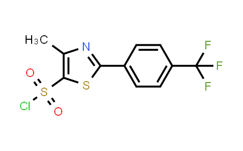4-Methyl-2-[4-(trifluoromethyl)phenyl]thiazole-5-sulfonyl chloride