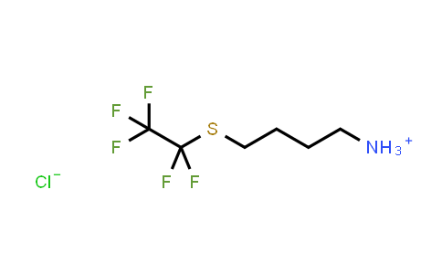 4-Pentafluoroethylsulfanyl-butyl-ammonium chloride