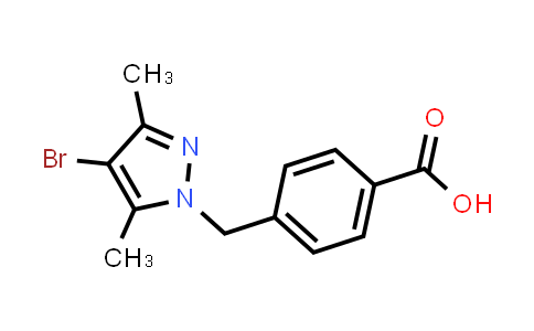 4-[(4-Bromo-3,5-dimethyl-1H-pyrazol-1-yl)methyl]benzoic acid