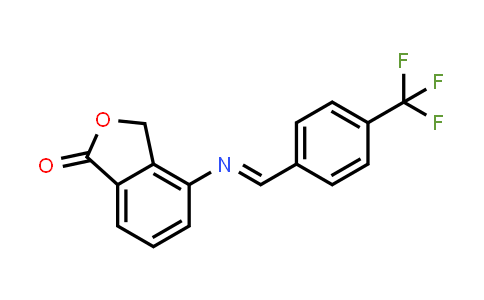 4-[(E)-[4-(trifluoromethyl)phenyl]methyleneamino]-3H-isobenzofuran-1-one