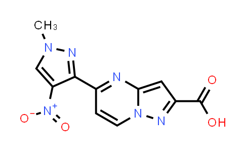 5-(1-Methyl-4-nitro-1H-pyrazol-3-yl)pyrazolo[1,5-a]pyrimidine-2-carboxylic acid