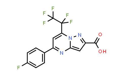 5-(4-fluorophenyl)-7-(pentafluoroethyl)pyrazolo[1,5-a]pyrimidine-2-carboxylic acid