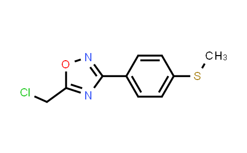 5-(Chloromethyl)-3-(4-methylsulfanylphenyl)-1,2,4-oxadiazole