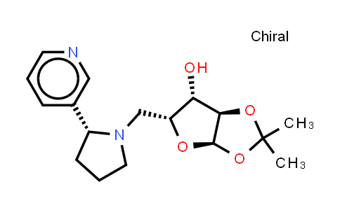 5-(R-2-Pyridin-3-yl-pyrrolidine)-1-yl-5-dezoxy-1,2- isopropylidene-alfa-D-xylofuranose