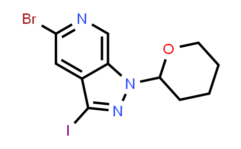 5-bromo-3-iodo-1-tetrahydropyran-2-yl-pyrazolo[3,4-c]pyridine