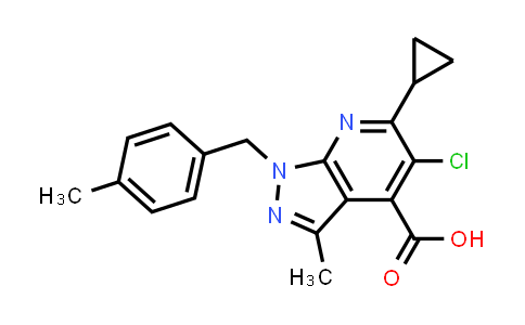 5-Chloro-6-cyclopropyl-3-methyl-1-(4-methylbenzyl)-1H-pyrazolo[3,4-b]pyridine-4-carboxylic acid