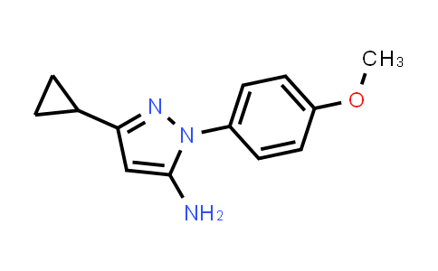 5-cyclopropyl-2-(4-methoxyphenyl)pyrazol-3-amine