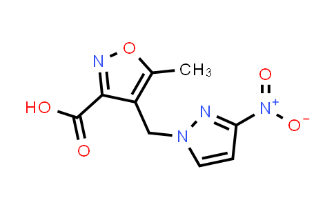 5-Methyl-4-[(3-nitro-1H-pyrazol-1-yl)methyl]isoxazole-3-carboxylic acid
