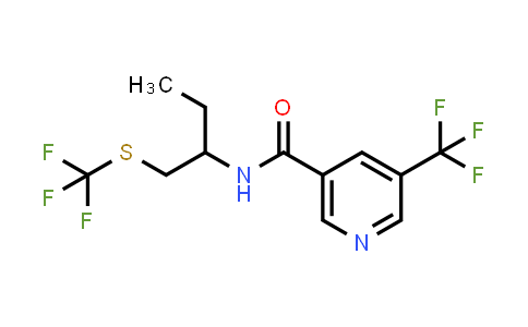 5-Trifluoromethyl-N-(1-trifluoromethylsulfanylmethyl-propyl)-nicotinamide