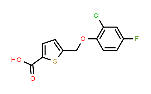 5-[(2-Chloro-4-fluorophenoxy)methyl]thiophene-2-carboxylic acid