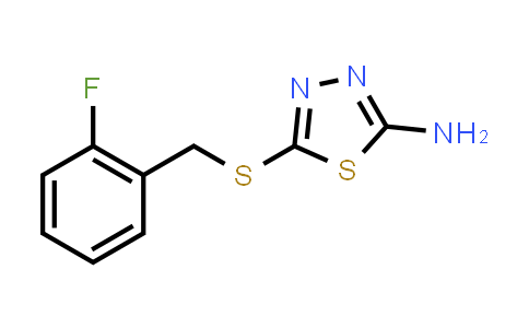 5-[(2-Fluorophenyl)methylsulfanyl]-1,3,4-thiadiazol-2-amine