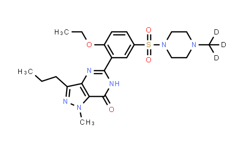 5-[2-ethoxy-5-[4-(trideuteriomethyl)piperazin-1-yl]sulfonyl-phenyl]-1-methyl-3-propyl-6H-pyrazolo[4,3-d]pyrimidin-7-one