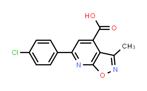 6-(4-Chlorophenyl)-3-methyl-isoxazolo[5,4-b]pyridine-4-carboxylic acid