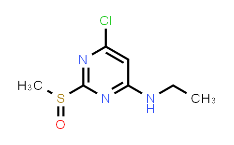 6-chloro-N-ethyl-2-methylsulfinyl-pyrimidin-4-amine