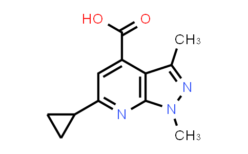 6-Cyclopropyl-1,3-dimethyl-pyrazolo[3,4-b]pyridine-4-carboxylic acid