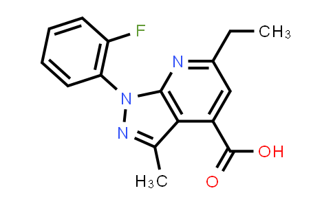 6-Ethyl-1-(2-fluorophenyl)-3-methyl-pyrazolo[3,4-b]pyridine-4-carboxylic acid