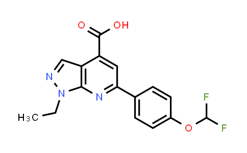 6-[4-(Difluoromethoxy)phenyl]-1-ethyl-pyrazolo[3,4-b]pyridine-4-carboxylic acid