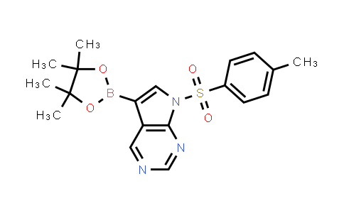 7-(p-Tolylsulfonyl)-5-(4,4,5,5-tetramethyl-1,3,2-dioxaborolan-2-yl)pyrrolo[2,3-d]pyrimidine