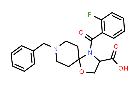 8-Benzyl-4-[(2-fluorophenyl)carbonyl]- 1-oxa-4,8-diazaspiro[4.5]decane-3-carboxylic acid