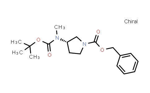 Benzyl (3S)-3-[tert-butoxycarbonyl(methyl)amino]pyrrolidine-1-carboxylate