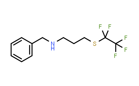 Benzyl-(3-pentafluoroethylsulfanylpropyl)-amine