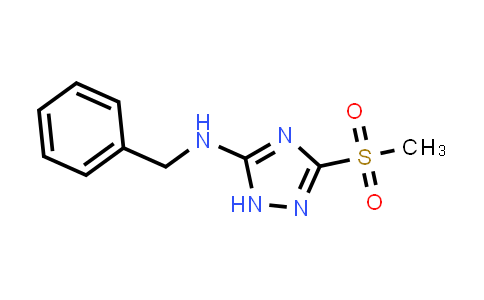 Benzyl-(5-methanesulfonyl-2H-[1,2,4]triazol-3-yl)amine