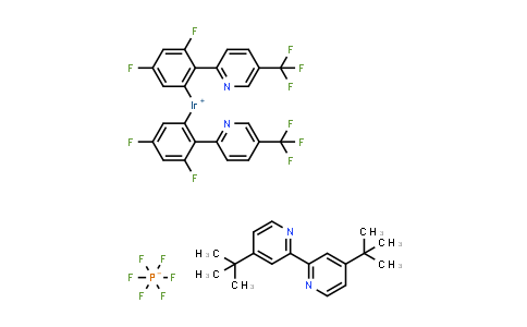 Bis[3,5-Difluoro-2-[5-(trifluoromethyl)-2-pyridyl]phenyl]iridium(1+); 4-tert-butyl-2-(4-tert-butyl-2-pyridyl)pyridine; hexafluorophosphate