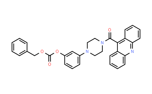Carbonic acid 3-[4-(acridine-9-carbonyl)-piperazin-1-yl]-phenyl ester benzyl ester